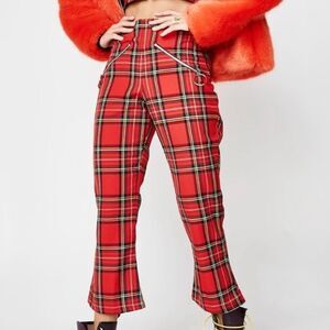 LOVETOOTRUE red plaid pants